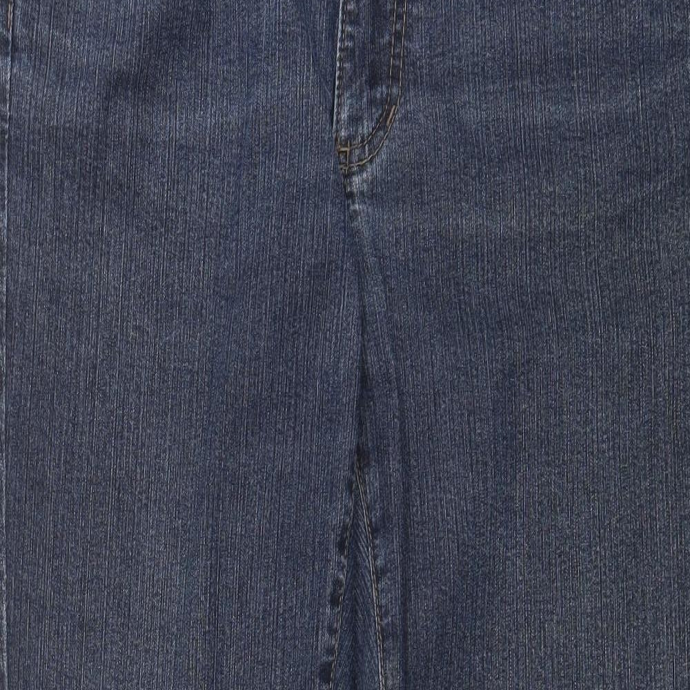 Angels Womens Blue  Denim Straight Jeans Size 32 in L29 in