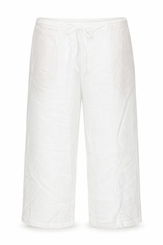 Vivid Womens White   Cropped Trousers Size XS L24 in