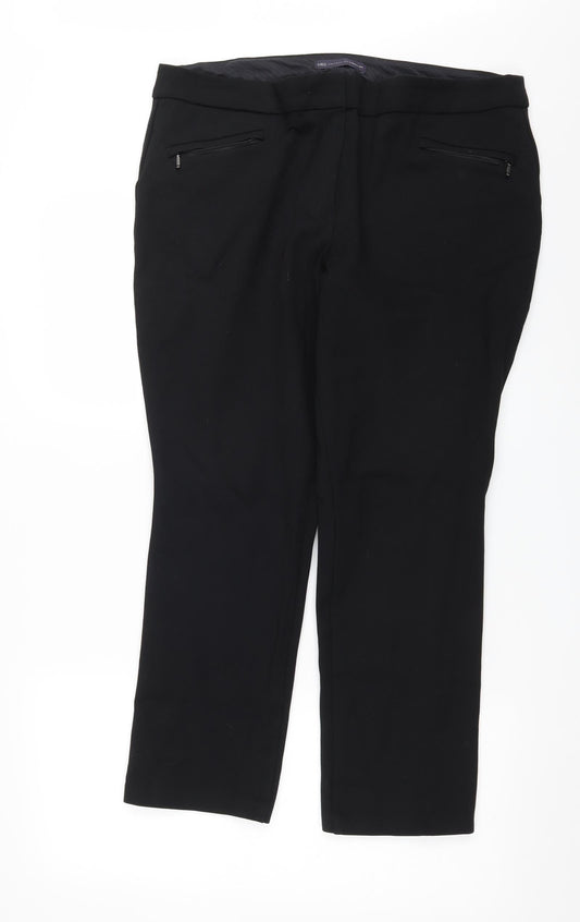 Marks and Spencer Womens Black   Trousers  Size 16 L27 in