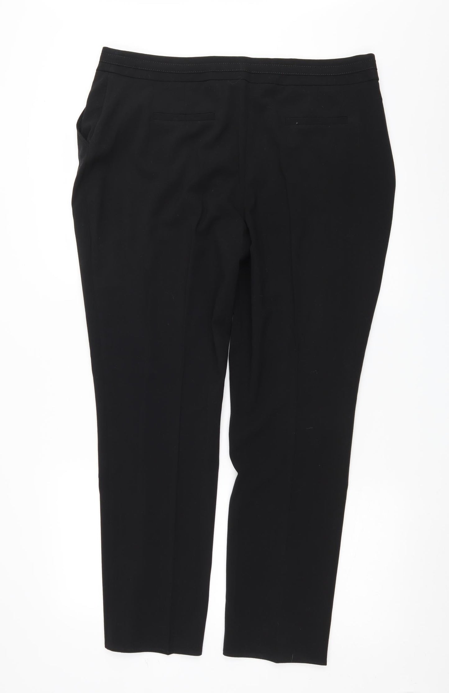 M&Co Womens Black   Trousers  Size 16 L29 in