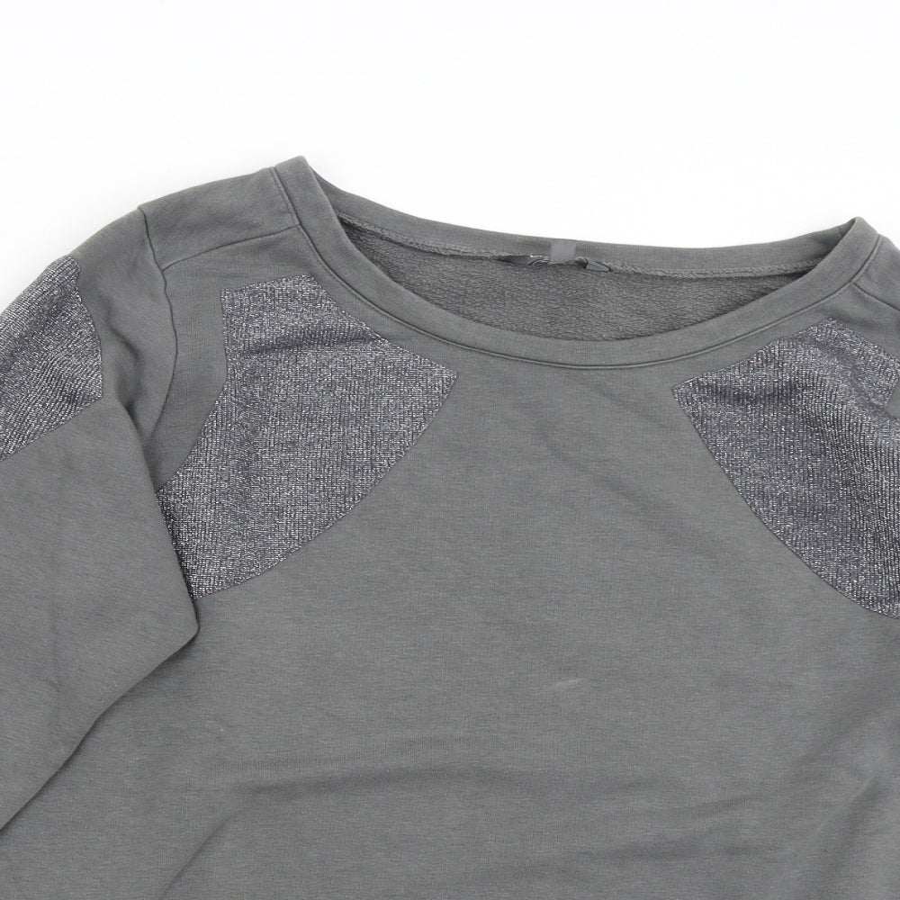M&S Womens Grey   Pullover Sweatshirt Size 10