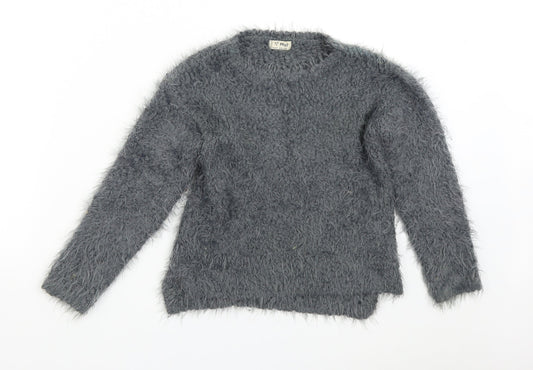 NEXT Girls Grey   Pullover Jumper Size 8 Years