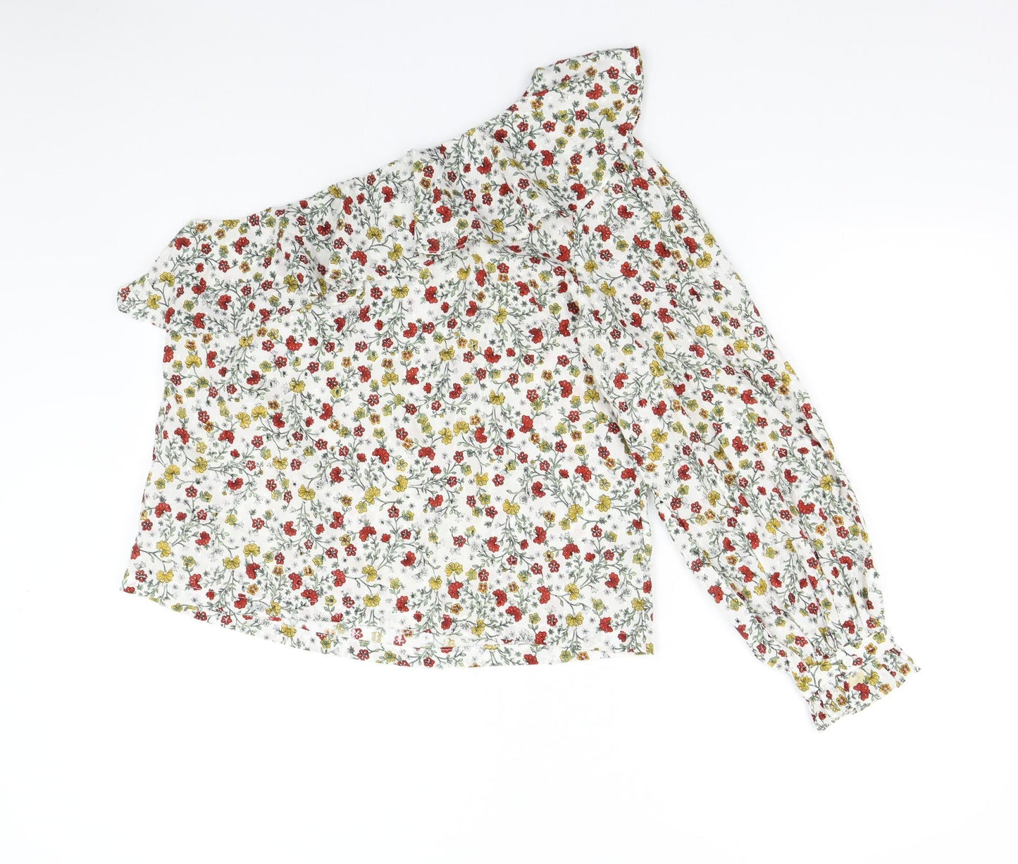 New Look Womens Multicoloured Floral  Basic Blouse Size 12
