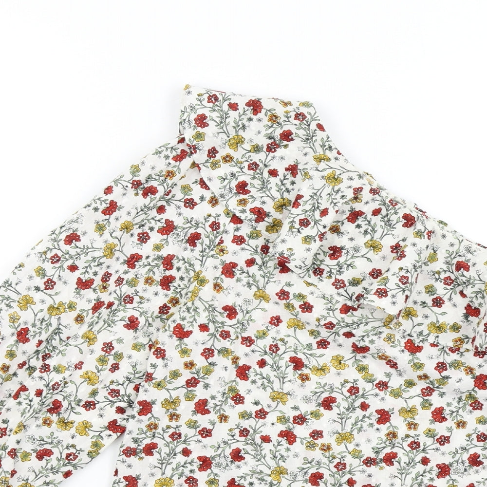 New Look Womens Multicoloured Floral  Basic Blouse Size 12