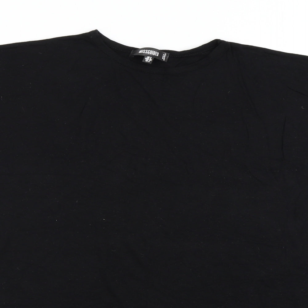 Missguided Womens Black   Basic T-Shirt Size 8