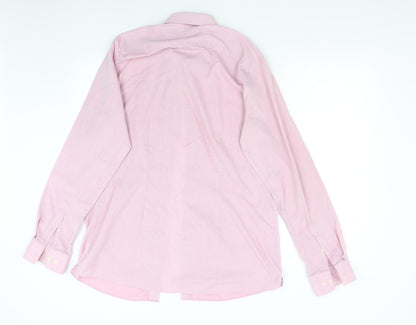 Preloved NEXT Mens Pink    Button-Up Size 16.5 - Back
