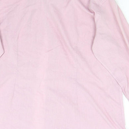 Preloved NEXT Mens Pink    Button-Up Size 16.5 - Label