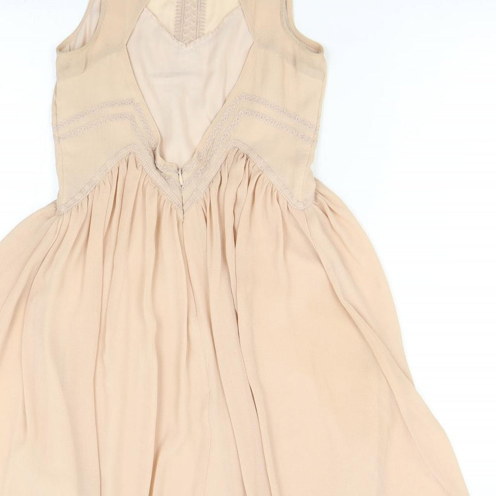 H&M Womens Pink   Fit & Flare  Size S