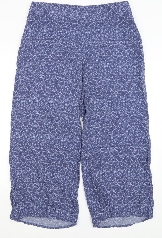 M&S Womens Blue   Trousers  Size 14 L26 in