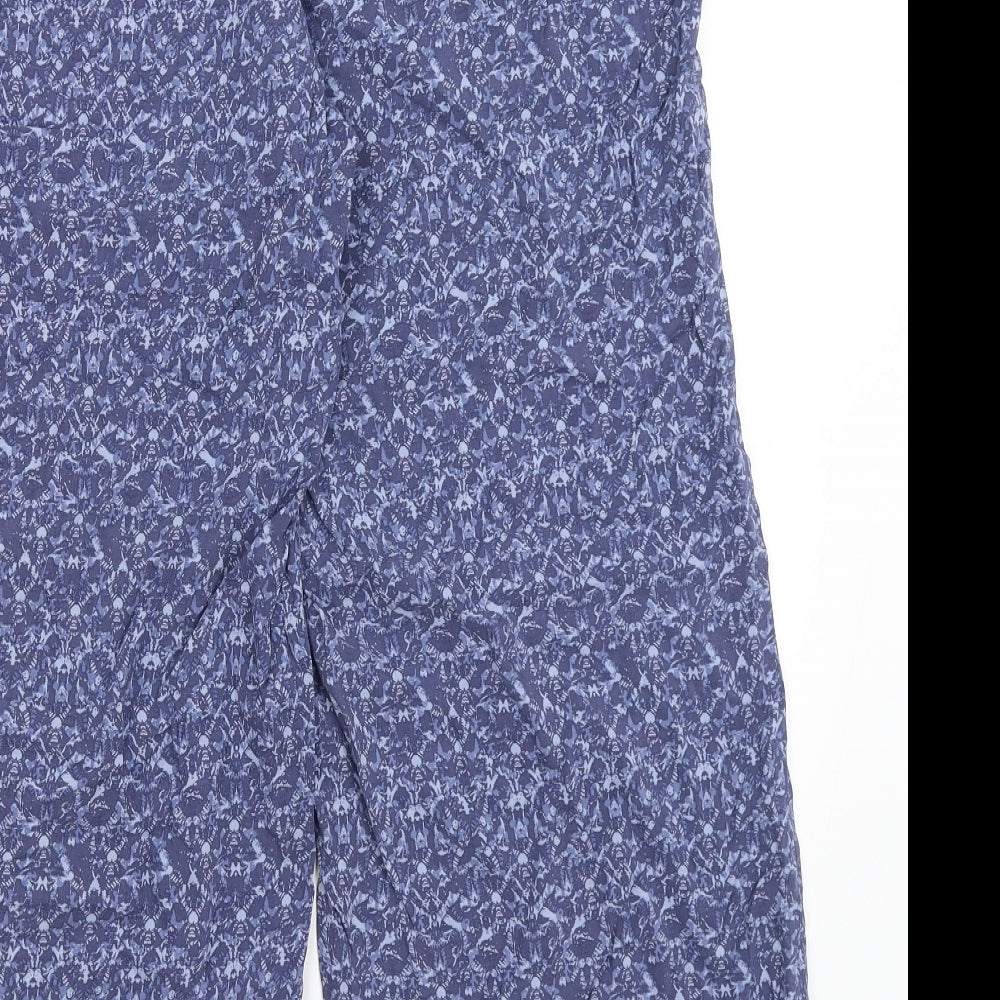 M&S Womens Blue   Trousers  Size 14 L26 in