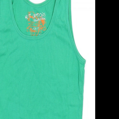Preloved Hot Options Womens Green   Basic Tank Size 12 - Detail