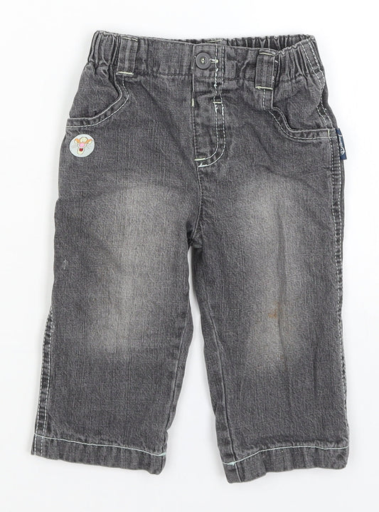 Disney Baby Grey   Capri Jeans Size 6-9 Months  - Tigger
