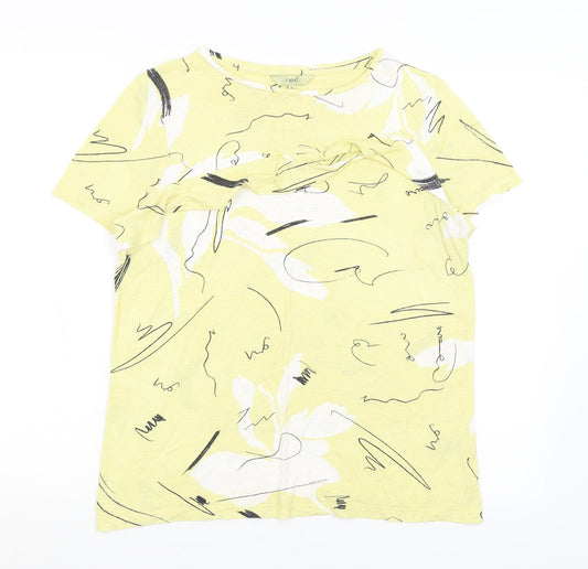 NEXT Womens Yellow   Basic T-Shirt Size 10