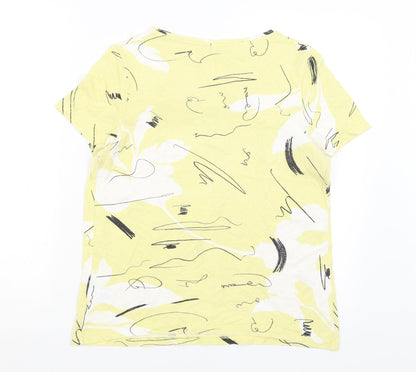 Preloved NEXT Womens Yellow   Basic T-Shirt Size 10 - Back
