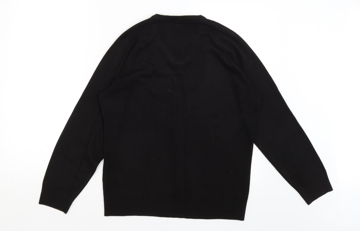 m&s Mens Black   Pullover Jumper Size S