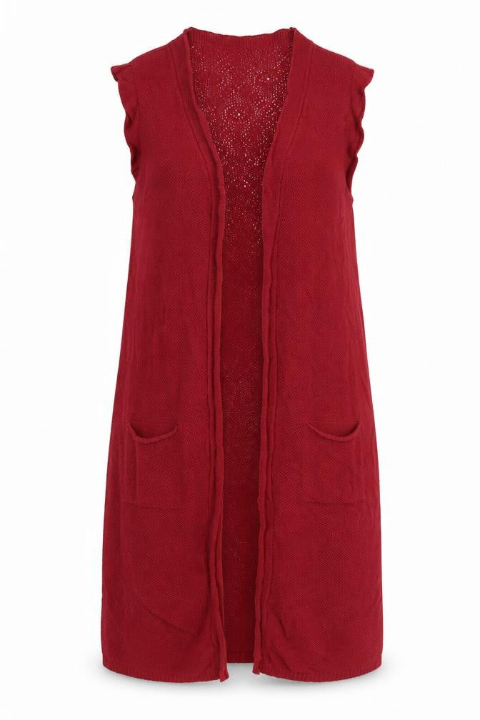 Ilmek Womens Red   Shrug Jumper Size S