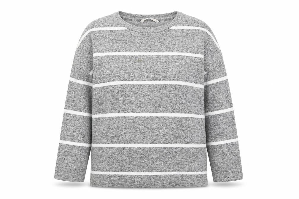 TU Womens Grey Striped  Pullover Jumper Size 12