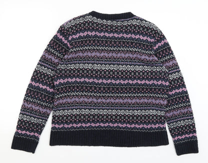 Pure & Natural Womens Blue   Pullover Jumper Size L