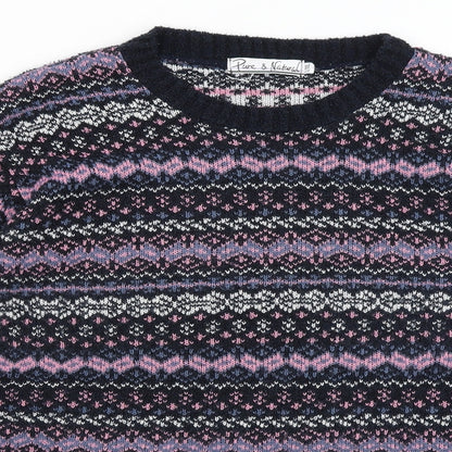 Pure & Natural Womens Blue   Pullover Jumper Size L