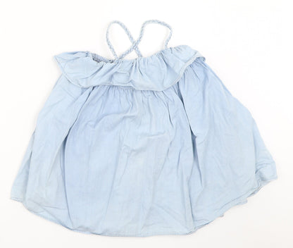 Next Girls Blue   Fit & Flare  Size 3 Years