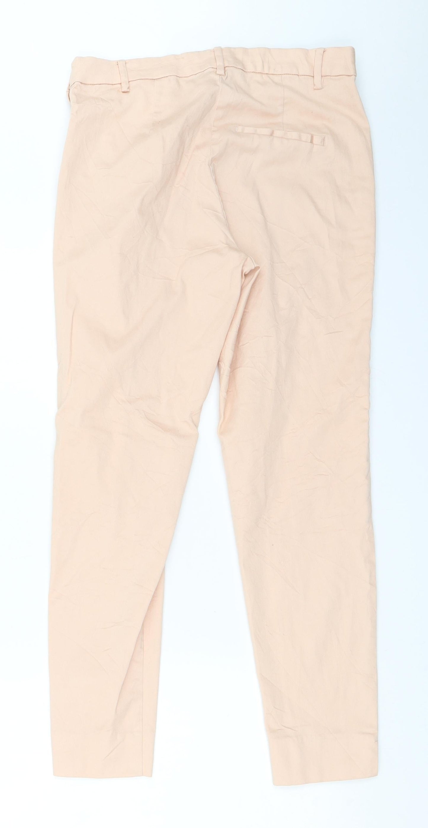 H&M Womens Pink   Capri Trousers Size 38 L26.5 in