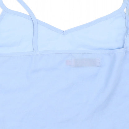 Preloved Boohoo Womens Blue   Cropped Blouse Size 10 - Label