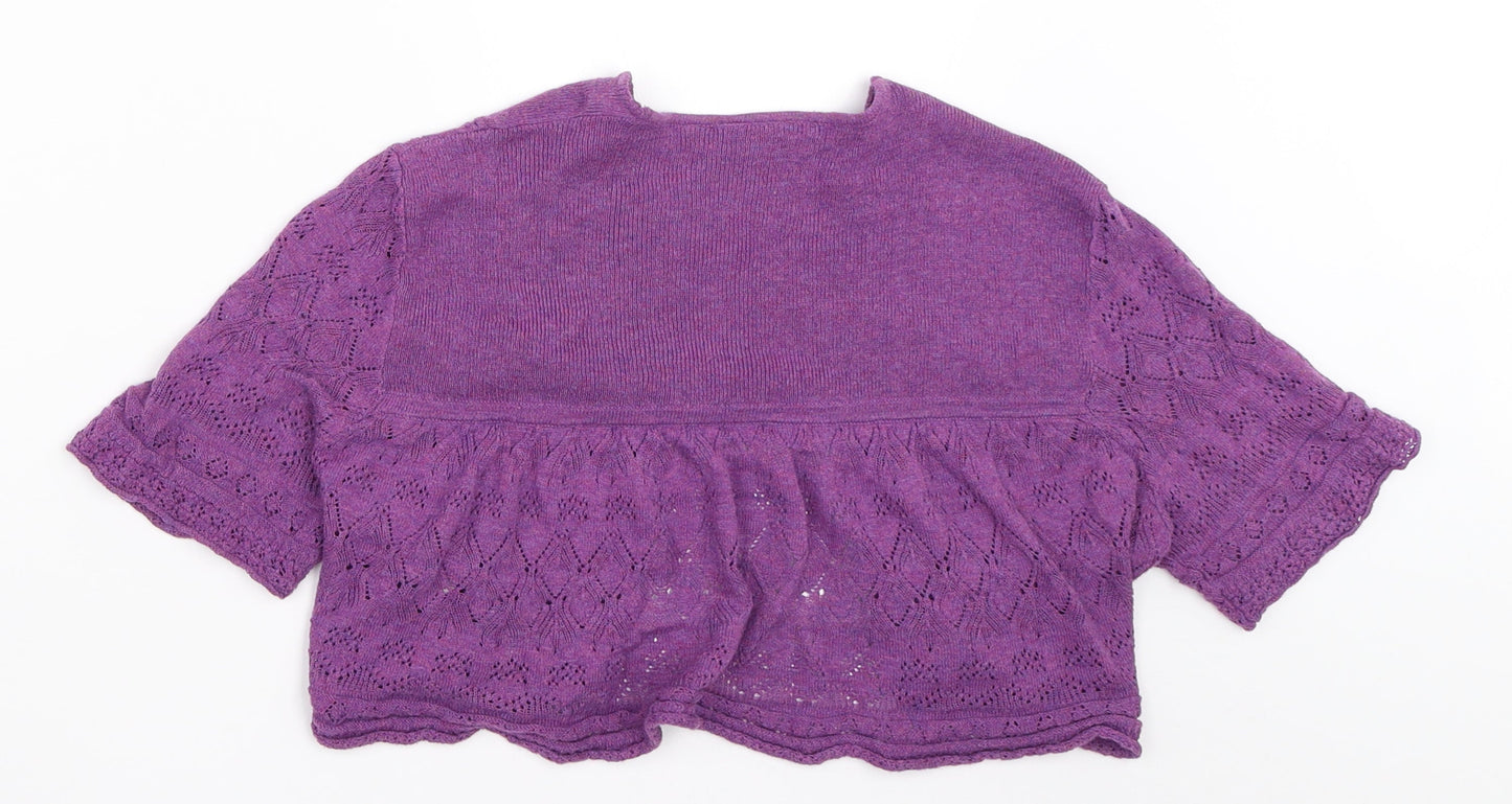 New Look Womens Purple   Cardigan Jumper Size 12