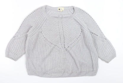 Next Womens Grey   Pullover Jumper Size 14