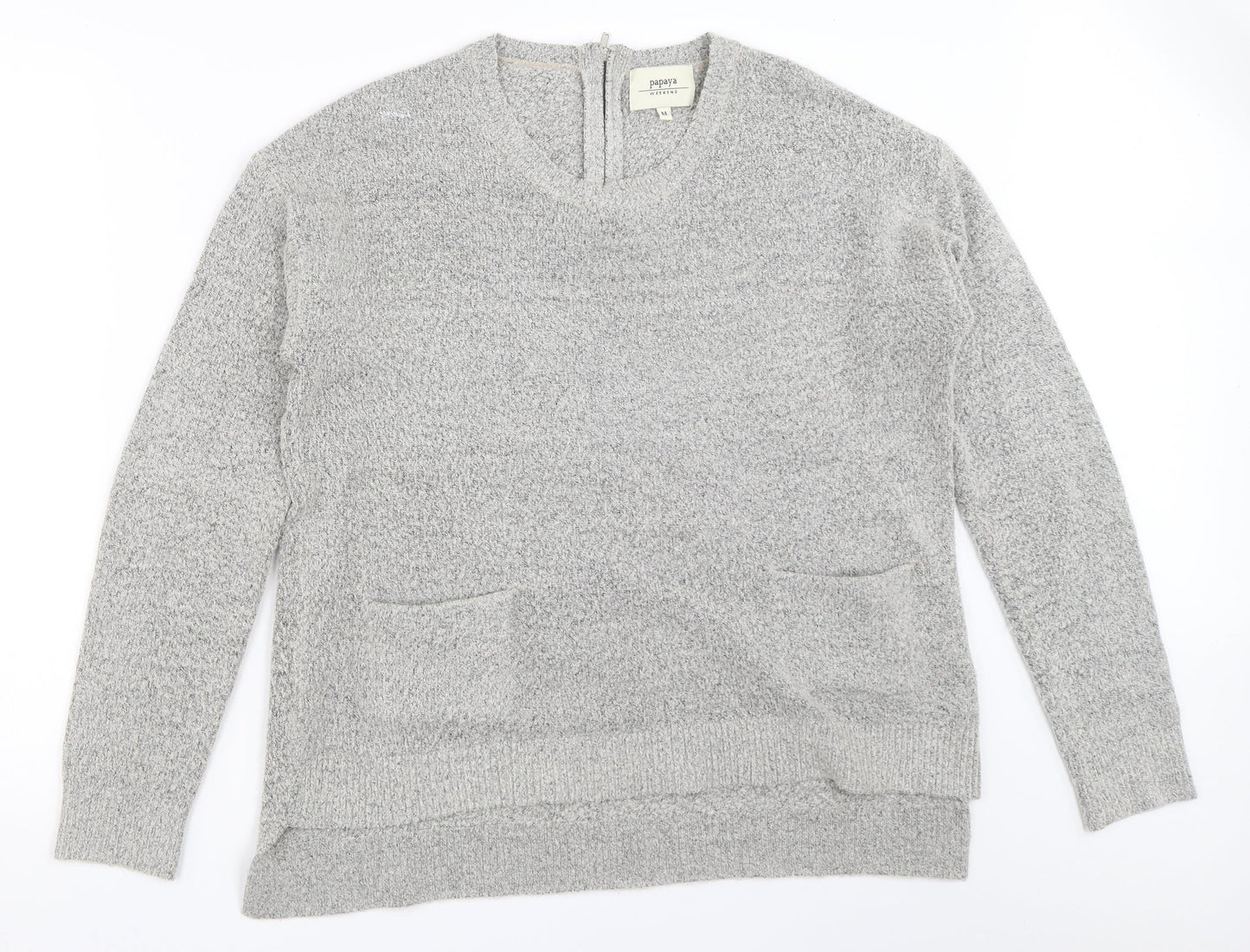 Papaya Womens Grey   Pullover Jumper Size M