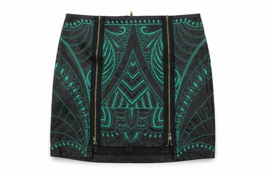 Glamorous  Womens Black Geometric  Bandage Skirt Size XS