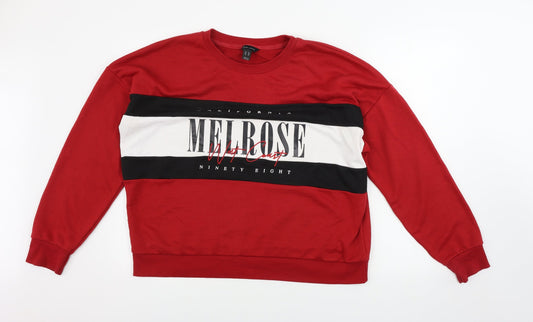 New Look  Womens Red   Pullover Jumper Size 18