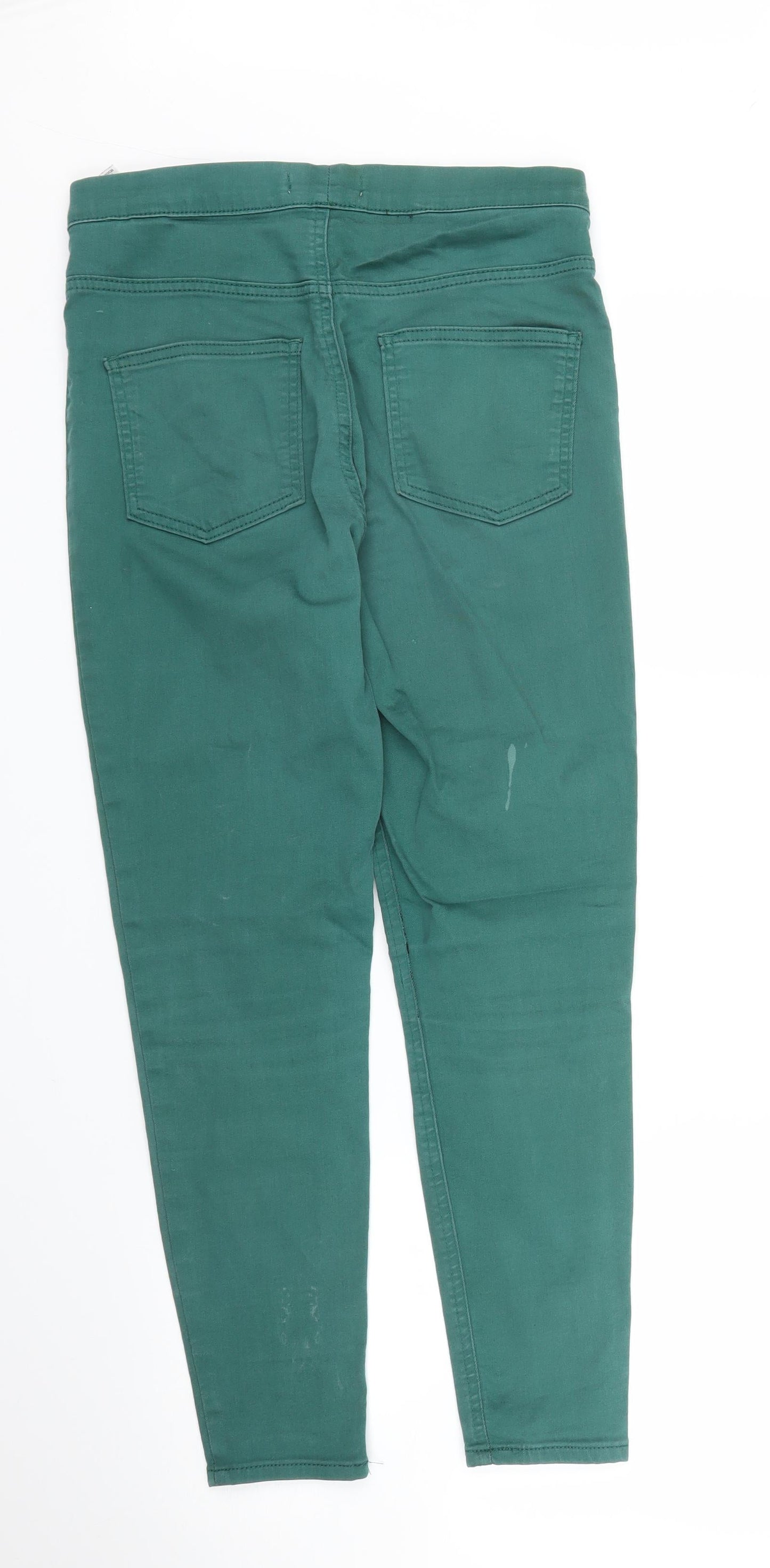 M&S Womens Green   Capri Trousers Size 10 L24 in