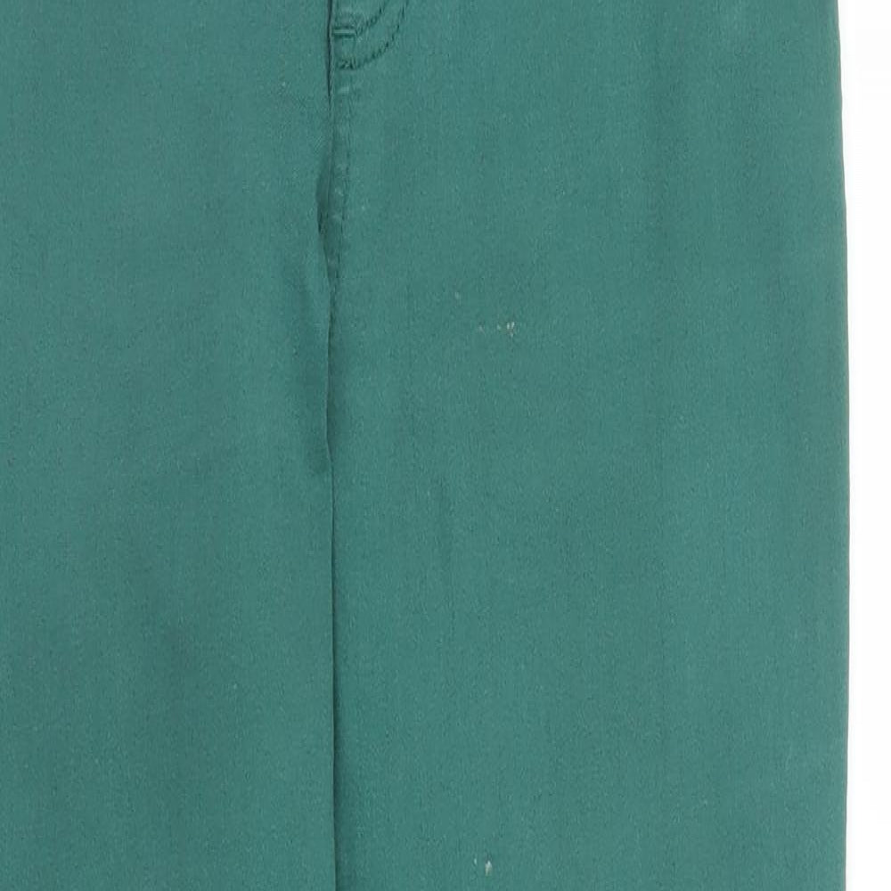 M&S Womens Green   Capri Trousers Size 10 L24 in