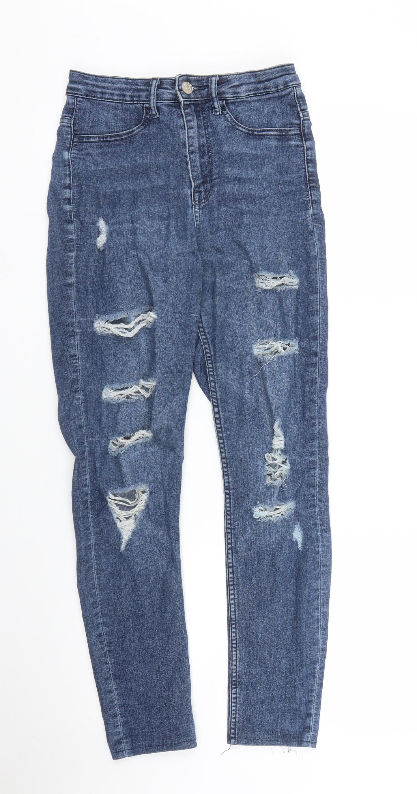 H&M Womens Blue  Denim Skinny Jeans Size 6 L27 in