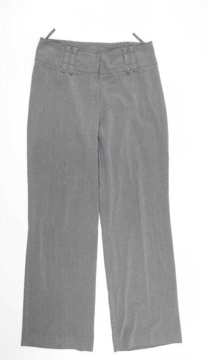 Epilogue Womens Grey  Rayon Trousers  Size 12 L31 in