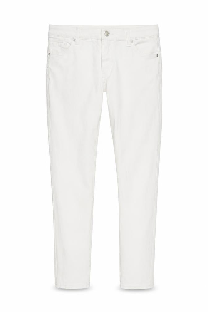 Topshop Womens White  Denim Skinny Jeans Size S L26 in