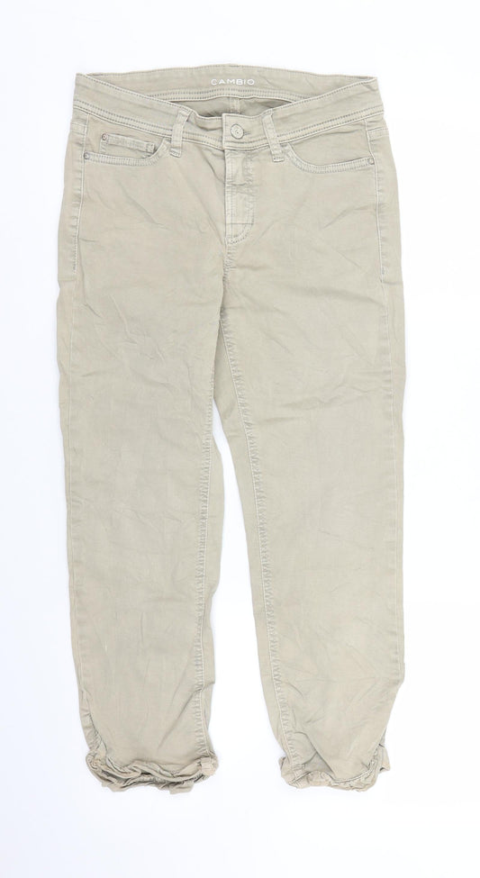 Cambio Womens Beige   Capri Jeans Size 6 L23 in