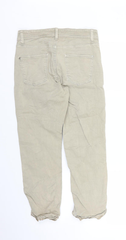 Cambio Womens Beige   Capri Jeans Size 6 L23 in