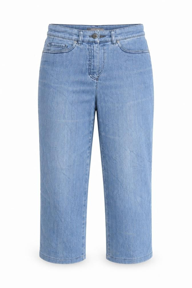 GARDEUR Womens Blue  Denim Capri Jeans Size 30 in L25 in