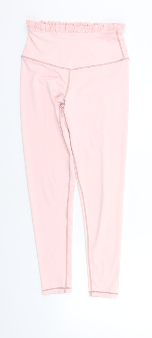 Preworn Girls Pink   Jegging Trousers Size S