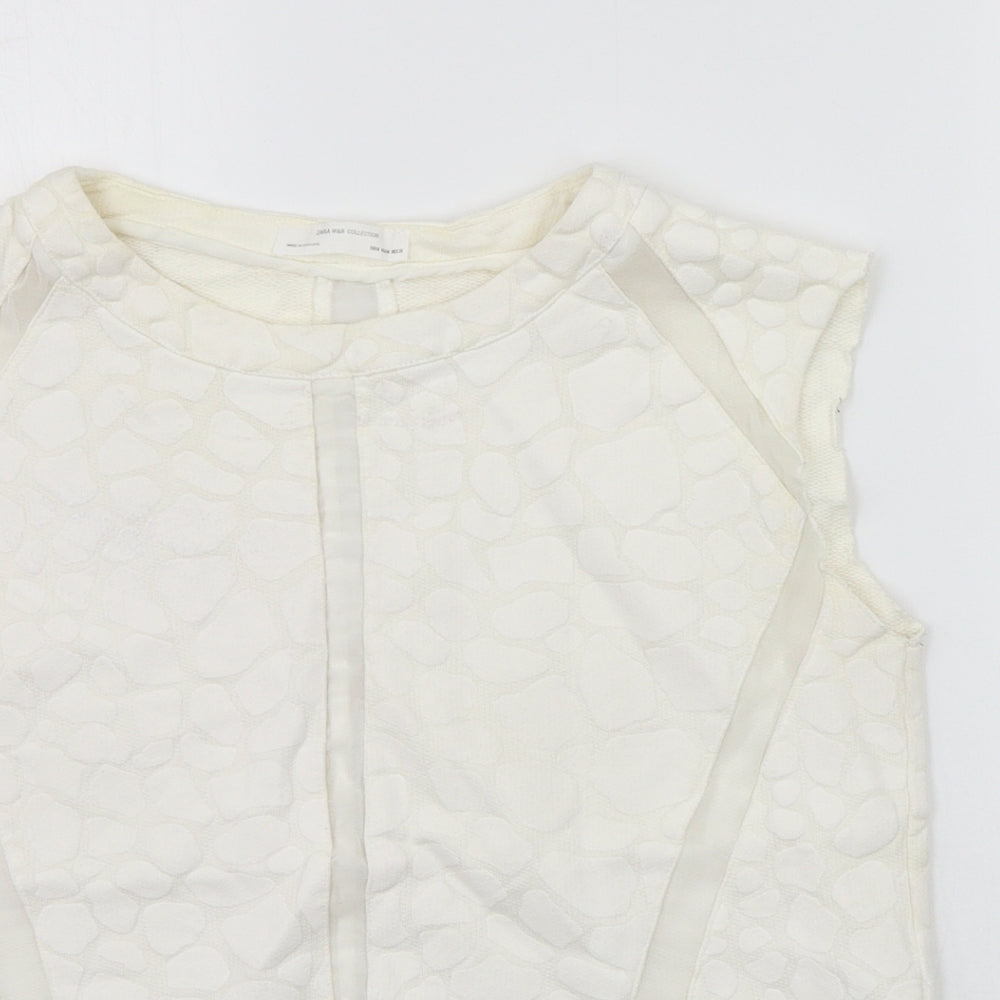 Zara Womens Beige   Basic Blouse Size M