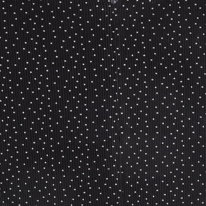 Jaqueline de Young Womens Black Polka Dot  Basic Blouse Size M