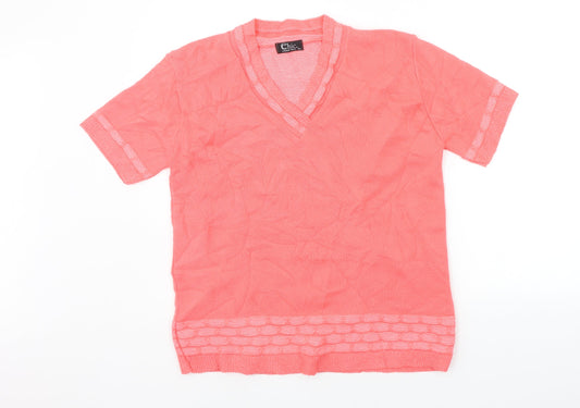 CHIC  Womens Pink   Pullover Jumper Size XL