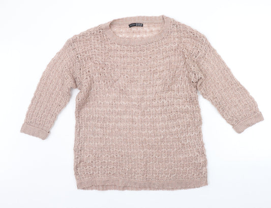Atmosphere Womens Beige   Pullover Jumper Size 14