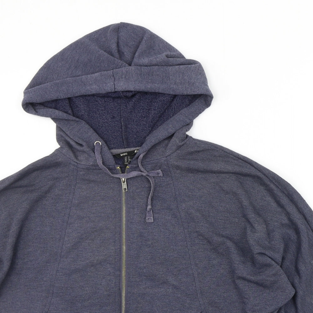 H&M Womens Blue   Full Zip Jumper Size M