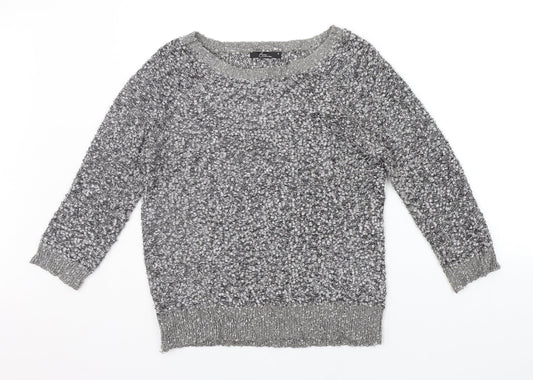 bm collection Womens Grey   Pullover Jumper Size S