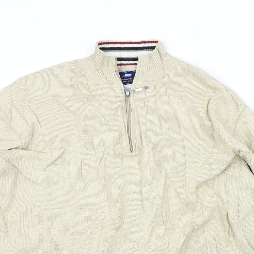 international waters Womens Beige   Pullover Jumper Size L