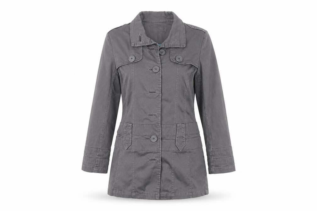 Frida G Womens Grey   Jacket Coat Size 10