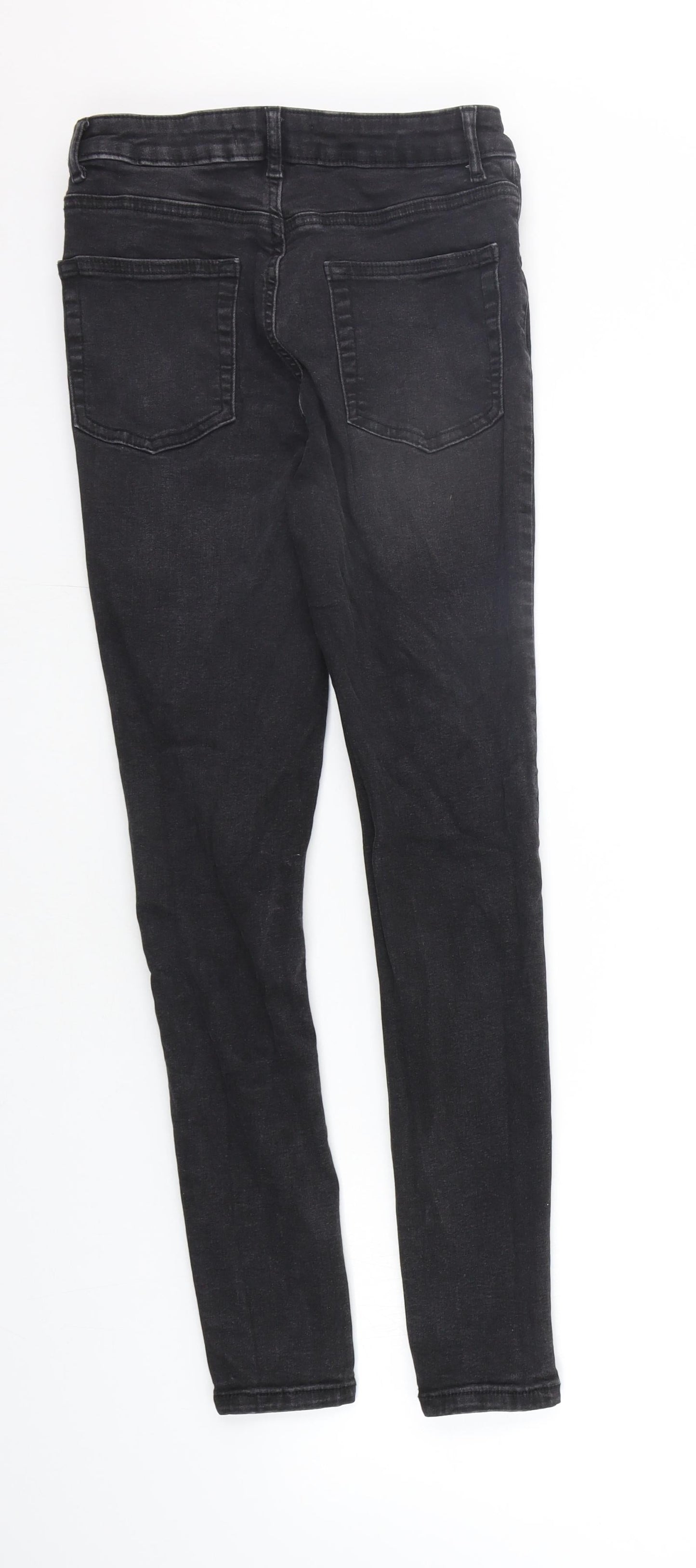 Denim & Co. Womens Black   Straight Jeans Size 12 L25 in