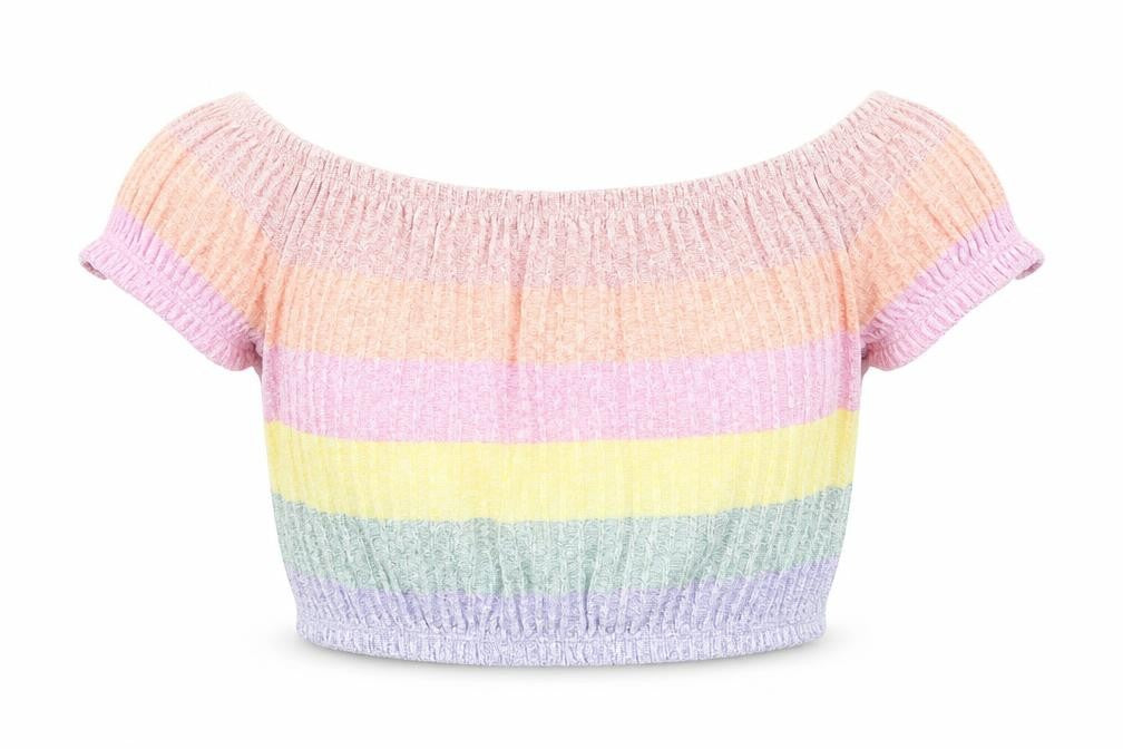 New Look Womens Multicoloured Striped  Basic Blouse Size M